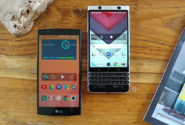 Blackberry Keyone and LG G4