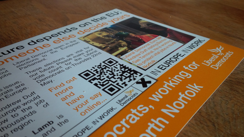 Broken call to action: the flyer with a QR code and nothing else