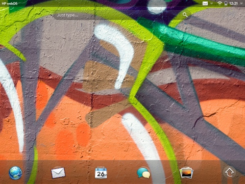 WebOS - the homescreen is traditional and logical