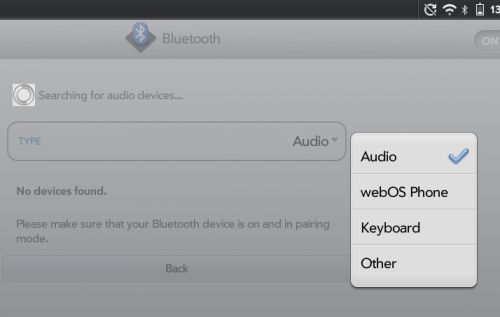 WebOS - pairing with another WebOS phone over Bluetooth