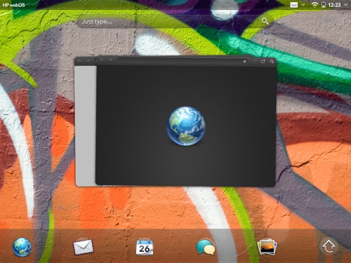 WebOS - browser 'tabs' open as new 'cards'