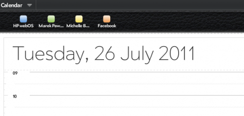 WebOS - multiple calendar managenent is simple
