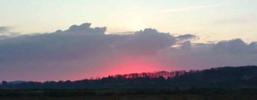 Dawn over Blakeney Marsh, shot with Nokia 808 Pureview