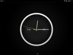 WebOS Exhibition clock mode