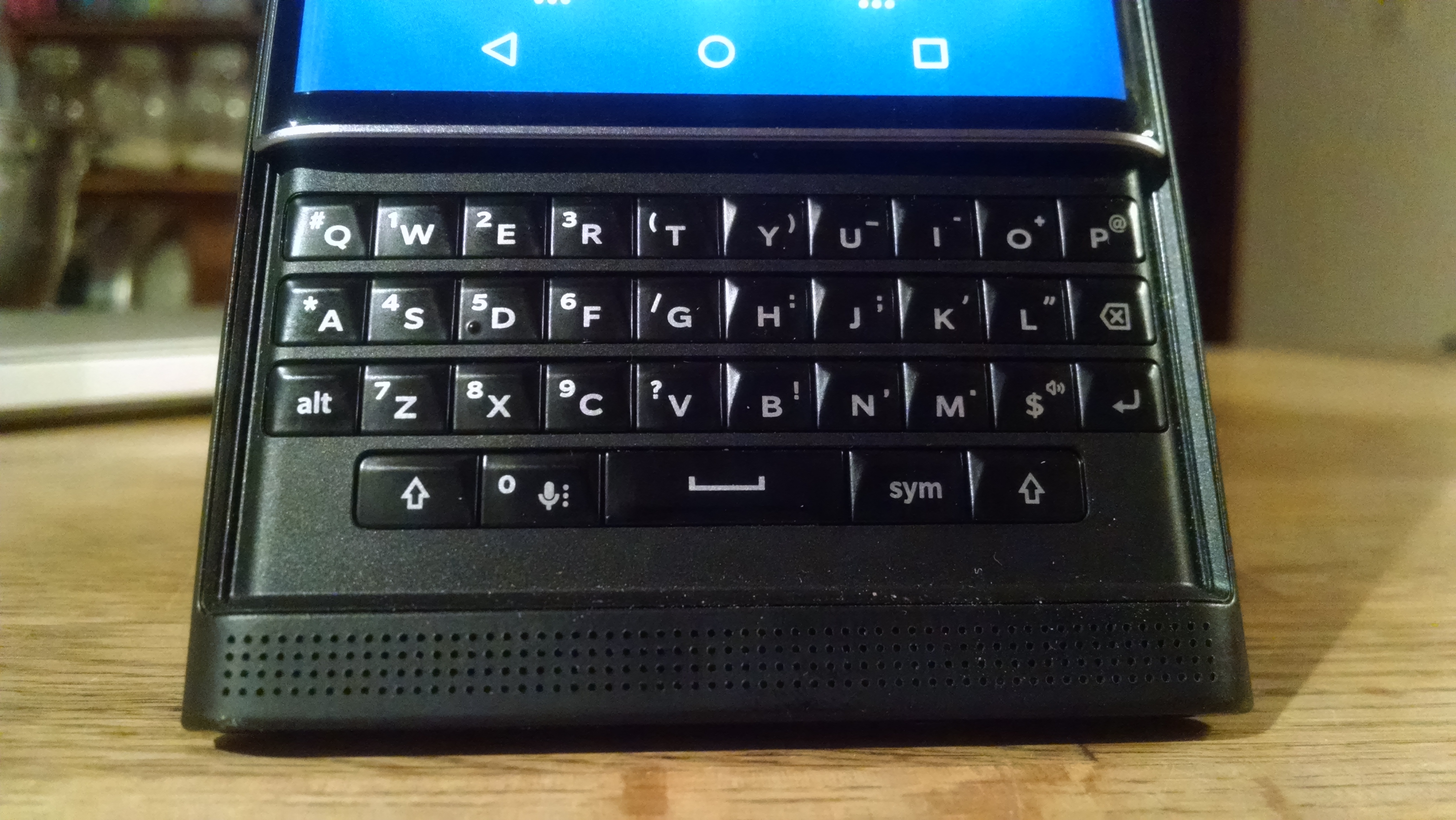 Blackberry Priv trackpad keyboard