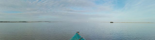 Kayak prow points the way to adventure?