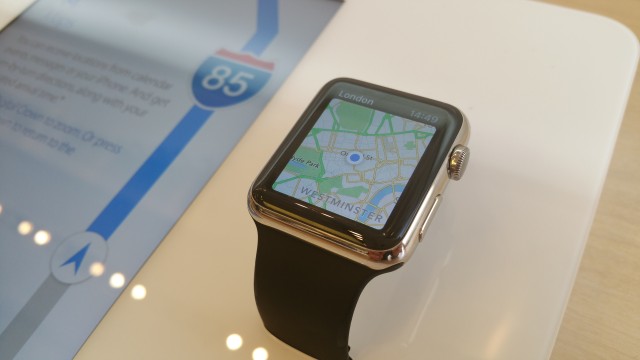 Apple Watch demo unit in the London store